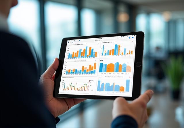 Analytische Datenvisualisierung auf Tablet